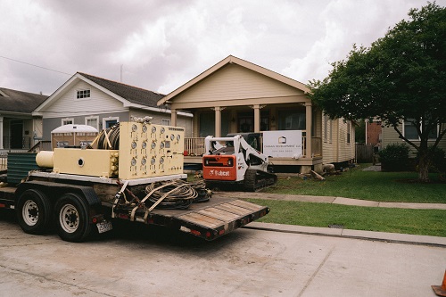 Completed house elevation project