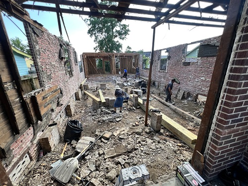 Foundation repair work