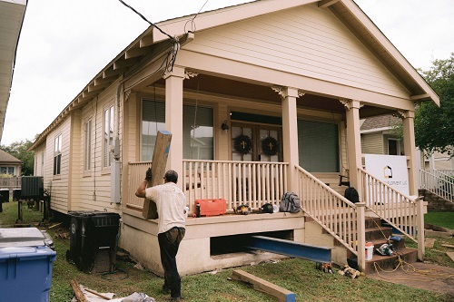 House elevation project in Lakeview Orleans Parish